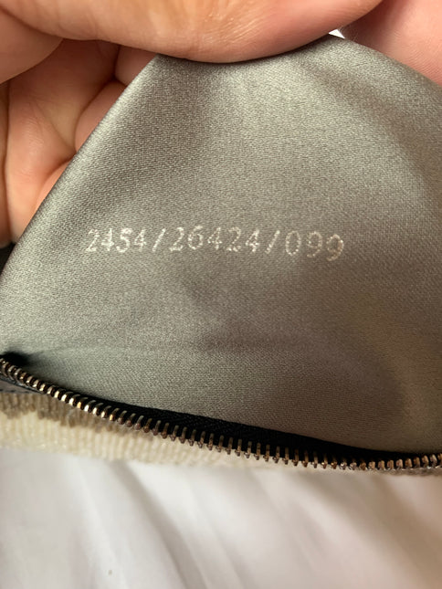 Sold Fendi Baguette Glitter white and grey