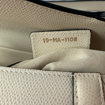 Sold Dior Saddle White Medium Grained Leather Handbag like new