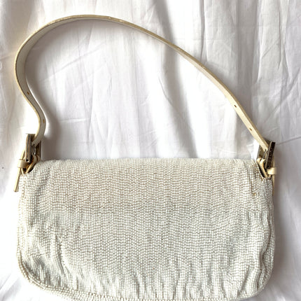 Sold FENDI Baguette White beads