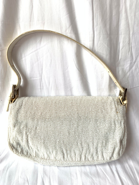 Sold FENDI Baguette White beads