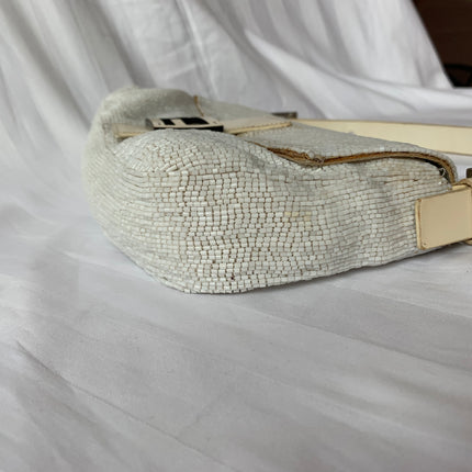 Sold FENDI Baguette White beads
