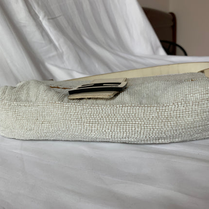 Sold FENDI Baguette White beads