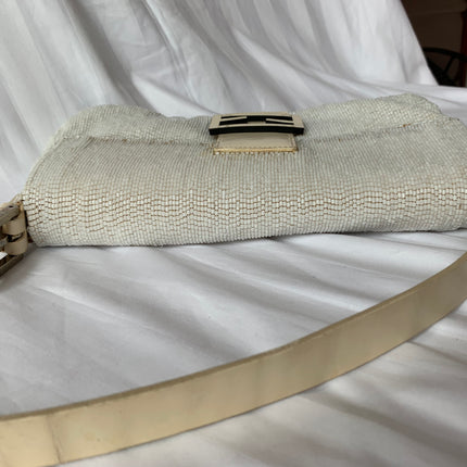 Sold FENDI Baguette White beads