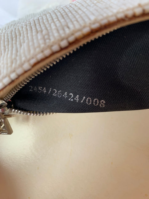 Sold FENDI Baguette White beads