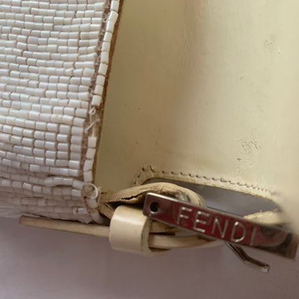 Sold FENDI Baguette White beads