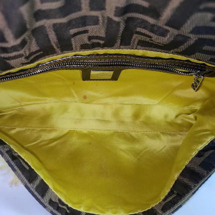 Sold FENDI Baguette Zucca Print with Flower Embroidery